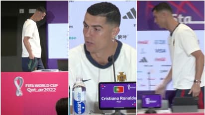 വെറും 132 സെക്കന്‍റ് മാത്രം; ദേ വന്നൂ, ദാ പോയി! റൊണാള്‍ഡോയെ അസ്വസ്ഥപ്പെടുത്തി ചോദ്യങ്ങള്‍
