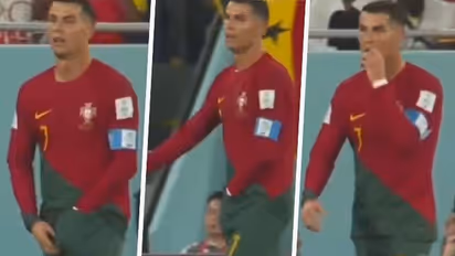 Caught on tape! Ronaldo's weird snacking moment during Portugal vs Ghana at World Cup 2022 will drive you nuts