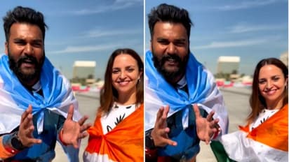 കേരളത്തിന്റെ ഫുട്ബോള് പ്രേമം തലക്കുപിടിച്ചു, ഇന്ത്യന് പതാകയണിഞ്ഞ് അര്ജന്റീനക്കാരി ഖത്തറില്- വീഡിയോ