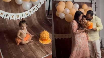 കുട്ടി സുദര്ശനയുടെ 'കേക്ക് സ്മാഷ്' ചടങ്ങ്; വീഡിയോ പങ്കുവച്ച് സൗഭാഗ്യ വെങ്കിടേഷ്