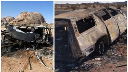 സൗദി അറേബ്യയിൽ കാറുകൾ കൂട്ടിയിടിച്ച് കത്തി ഒമ്പത് മരണം