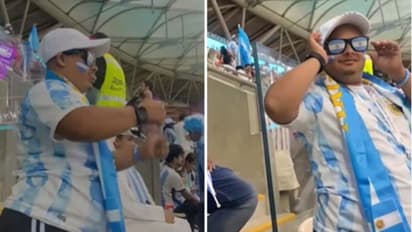 മെസിയുടെ ഗോള്‍ നേരില്‍ കണ്ടു; ലുസൈലിലെ ഗ്യാലറിയില്‍ ആവേശത്തിരയായി സല്‍മാന്‍ കുറ്റിക്കോട്