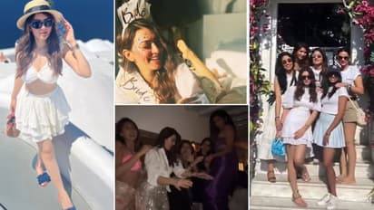 வெளிநாட்டில் பேச்சிலர் பார்ட்டி கொண்டாடிய ஹன்சிகா... குடித்துவிட்டு தோழிகளுடன் அலப்பறை செய்யும் வீடியோ வைரல்