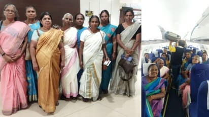 വര്ഷങ്ങളായുള്ള സ്വപ്നം; ആകാശയാത്ര സാധിച്ചെടുത്ത് ഈ അയല്ക്കൂട്ട അംഗങ്ങള്