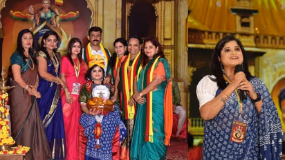 ವಿಶ್ವ ಕನ್ನಡಿಗರ ಸಮ್ಮೇಳನದಲ್ಲಿ ಸುವರ್ಣ ನ್ಯೂಸ್ ನಿರೂಪಕಿ ಶ್ವೇತಾ ಆಚಾರ್ಯಗೆ ಸನ್ಮಾನ