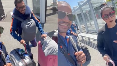 ಕ್ರಿಕೆಟರ್ ಆದರೇನು ಹೆಂಡ್ತಿ ಬ್ಯಾಗ್ ಹೊರಲೇಬೇಕು... ಚಹಾಲ್ ಕಾಲೆಳೆದ ಶಿಖರ್ ಧವನ್