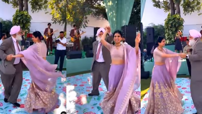 അച്ഛനൊപ്പം മകളുടെ കിടിലന് നൃത്തം; വൈറലായി വീഡിയോ