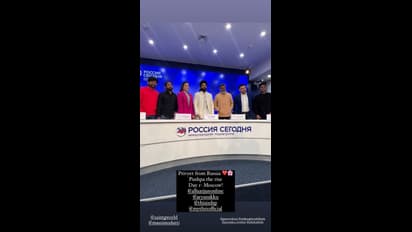 రష్యాలో రష్మిక సందడి.. పుష్ప కోసం శ్రీవల్లి మెరుపులు, పిక్స్ వైరల్ 