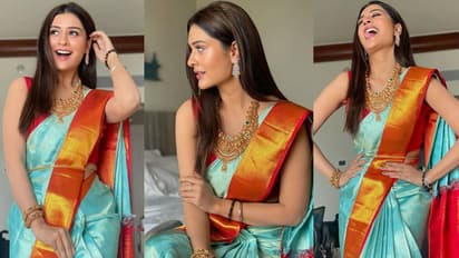 సిల్క్ చీర స్లీవ్ లెస్ జాకెట్... ఇక సిద్ధం అంటూ కొంటెగా కవ్విస్తున్న పాయల్ పాప!