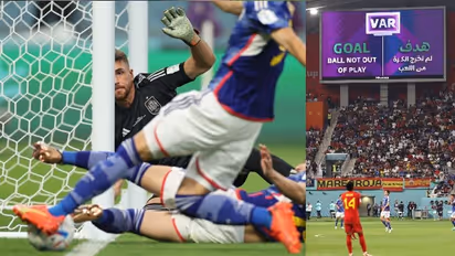 'Ball was out of play': Irked fans believe VAR 'farce' in Japan vs Spain clash led to Germany's World Cup exit