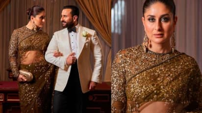 മെഹന്തി ഗ്രീന് സാരിയില് മനോഹരിയായി കരീന കപൂര്; ചിത്രങ്ങള് വൈറല്