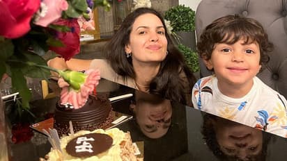 Hardik Pandya's wife Natasa Stankovic jams with son Agastya (WATCH)