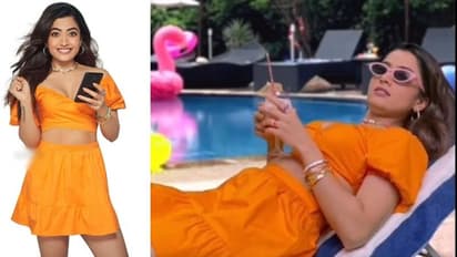 మినీ ఆరేంజ్‌ స్కర్ట్ లో రష్మిక అందాల రచ్చ.. క్లీవేజ్‌ షో, థైస్‌ అందాలతో పిచ్చెక్కిస్తున్న హాట్‌ బ్యూటీ 