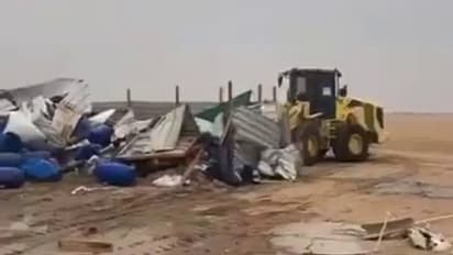 ലേബര് ക്യാമ്പില് പ്രവാസികളുടെ മദ്യനിര്മാണം; ബുള്ഡോസര് കൊണ്ട് ഇടിച്ചുനിരത്തി അധികൃതര്