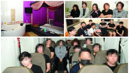 സ്‍ത്രീവേഷം ധരിച്ച് മസാജ് സെന്ററുകളില്‍ ജോലി ചെയ്‍തിരുന്ന 18 പ്രവാസികളെ റെയ്ഡില്‍ പിടികൂടി