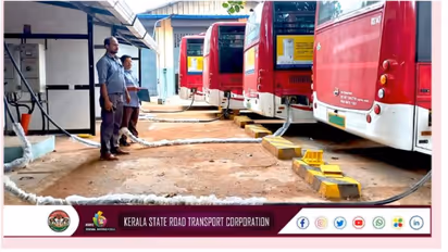 ഒരേ സമയം 4 ബസുകൾ അതിവേഗം ചാർജ് ചെയ്യാം; ഇലക്ട്രിക് ബസുകള്ക്കായി സ്ഥിരം സംവിധാനമൊരുക്കി കെഎസ്ആർടിസി