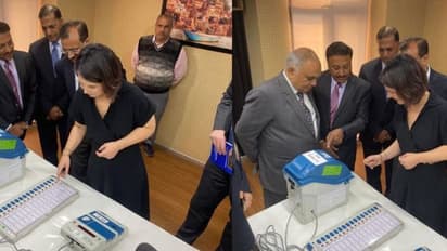 When German Foreign Minister 'cast her vote' using Indian EVM