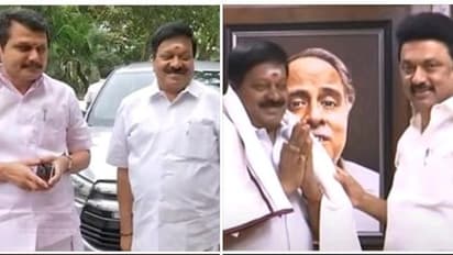 அறிவாலயத்திற்கு வந்த கோவை செல்வராஜ்..! ஸ்டாலின் முன்னிலையில் திமுகவில் இணைந்தார்