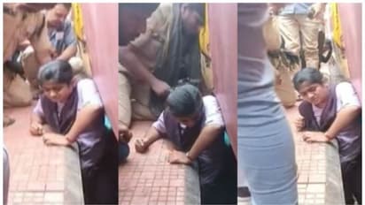 ട്രെയിനിൽ നിന്ന് ഇറങ്ങവേ, ട്രാക്കിനും പ്ലാറ്റ്ഫോമിനും ഇടയിലേക്ക് തെന്നിവീണ് വിദ്യാർത്ഥിനി; രക്ഷിച്ചു; വീഡിയോ