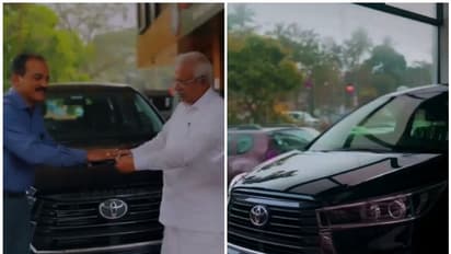 പുതിയ ഇന്നോവ ക്രിസ്റ്റ എത്തി, താക്കോൽ ഏറ്റുവാങ്ങി പി ജയരാജൻ