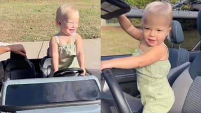 ഇങ്ങനെയും സര്‍പ്രൈസ് ചെയ്യാം; അച്ഛന്‍റെ സമ്മാനം കണ്ട മകളുടെ സന്തോഷം; വൈറലായി വീഡിയോ 