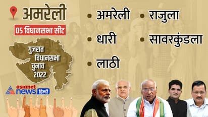 अमरेली जिले में बीजेपी का क्लीन स्वीप, सभी पांचों विधानसभा सीटों पर खिला कमल