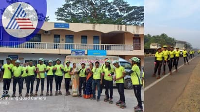 Uttara Kannada: ಸ್ವಸ್ಥ ಭಾರತಕ್ಕಾಗಿ ಕಾಶ್ಮೀರ ಟು ಕನ್ಯಾಕುಮಾರಿ ರೋಲರ್ ಸ್ಕೇಟಿಂಗ್