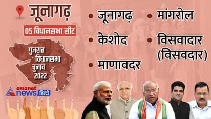 जूनागढ़ की सभी सीटों पर रही कांटे की टक्कर, देखें 5 सीटों में से किस पार्टी को मिली ज्यादा सीटें
