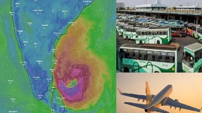 மாண்டஸ் புயல் எச்சரிக்கை எதிரொலி… அரசு பேருந்துகள் இயங்காது… விமான சேவையிலும் மாற்றம்!!