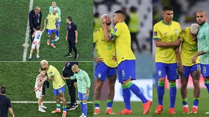 നെയ്മറെ ആശ്വസിപ്പിച്ച് ക്രൊയേഷ്യൻ ഭാഗത്ത് നിന്നും ആ കുഞ്ഞുകൈകള്; കൈയ്യടിച്ച് കായിക ലോകം