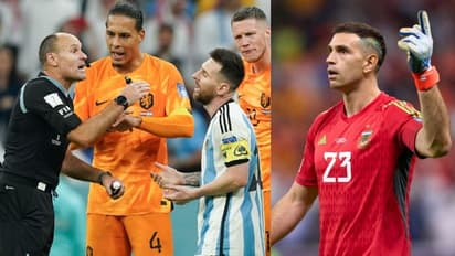  അയാള്‍ ശ്രമിച്ചത് നെതര്‍ലന്‍ഡ്സിനെ ജയിപ്പിക്കാന്‍; റഫറിക്കെതിരെ തുറന്നടിച്ച് എമിലിയാനോ മാര്‍ട്ടിനെസ്