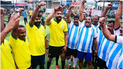 ഖത്തറില്‍ തോറ്റാലെന്ത്? ഒന്നിനെതിരെ നാലിന് ബിജെപിയുടെ അര്‍ജന്‍റീനയെ മലര്‍ത്തിയടിച്ച് യുവമോർച്ചയുടെ ബ്രസീല്‍ 