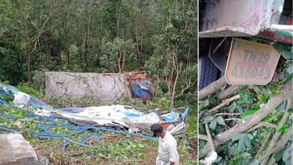 വയനാട് ചുരത്തിൽ ലോറി താഴ്ചയിലേക്ക് മറിഞ്ഞു, ഡ്രൈവർക്ക് ഗുരുതര പരിക്ക്