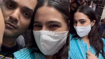 ముంబయ్ లోకల్ ట్రైన్ లో సందడి చేసిన సారా అలీఖాన్