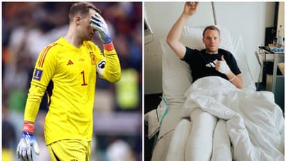 ലോകകപ്പിലെ പുറത്താകലിന് പിന്നാലെ അവധിക്കാല ആഘോഷം; സ്നോ സ്കേറ്റിംഗിനിടെ ന്യൂയറിന്‍റെ കാല്‍ ഒടിഞ്ഞു