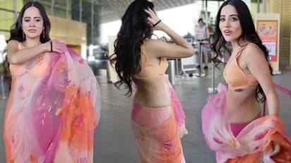 साड़ी पहनकर फंसी उर्फी जावेद, बार-बार परेशान होते देख लोग बोले- अरे मोरी मैया...ये का देख लियो