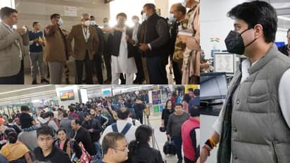 ദില്ലി വിമാനത്താവളത്തിലെ തിരക്കിൽ വലഞ്ഞ് യാത്രക്കാർ; മിന്നൽ പരിശോധനുമായി വ്യോമയാന മന്ത്രി 