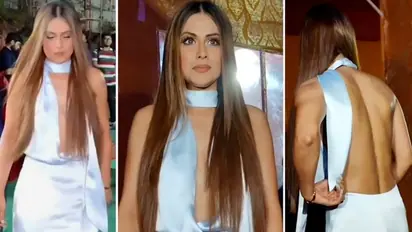 Nia Sharma surprises netizens in a bold and plunging backless dress, netizens claim her as, 'Urfi Pro Max'