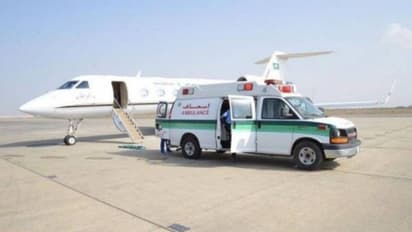 വിദേശത്തു വെച്ച് ഗുരുതരാവസ്ഥയിലായ ദമ്പതികളെ പ്രത്യേക വിമാനത്തില് സൗദിയിലെത്തിച്ചു