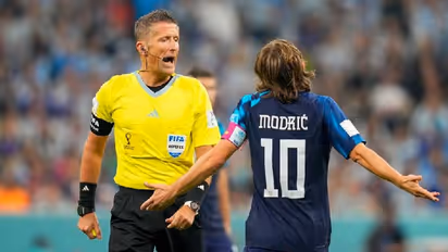 Croatia's Modric slams referee Orsato after loss to Argentina at World Cup 2022; calls him a 'disaster'