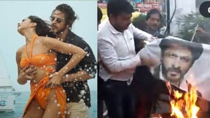'പഠാൻ' വിവാദം കൊഴുക്കുന്നു; ഷാരൂഖിന്റെ കോലം കത്തിച്ച് പ്രതിഷേധം- വീഡിയോ