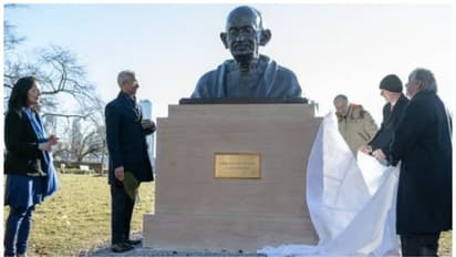 'അദ്ദേഹം ഉയർത്തിപ്പിടിച്ച മൂല്യങ്ങളുടെ ഓർമ്മപ്പെടുത്തൽ'; യുഎൻ ആസ്ഥാനത്ത് ഗാന്ധിപ്രതിമ അനാച്ഛാദനം ചെയ്തു