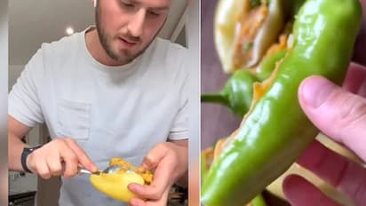 ಯುಕೆ ಮ್ಯಾನ್ ಮಾಡಿದ ಮೆಣಸಿನ ಬಜ್ಜಿಗೆ ಫಿದಾ ಆದ ಭಾರತೀಯರು.. ವೈರಲ್ ವಿಡಿಯೋ 