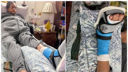 പാർലമെന്റിൽ ചുവടുതെറ്റി വീണ് പരിക്കേറ്റെന്ന് ശശി തരൂർ എംപി; കുറിപ്പും ചിത്രവുമായി ട്വീറ്റ്