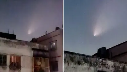 UFO spotted? strange light appears in West Bengal sky leave people amazed: Watch video
