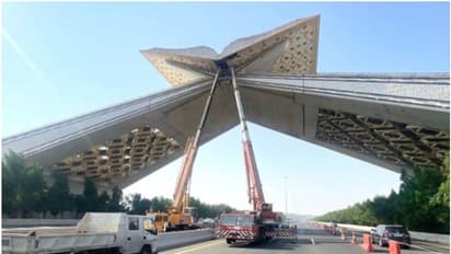 മക്കയിലേക്കുള്ള റോഡിലെ കവാടത്തിന്റെ അറ്റകുറ്റപ്പണികൾ പുരോഗമിക്കുന്നു