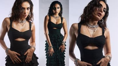 కసి కళ్ళతో, వేడెక్కించే అందాలతో తెలుగు బ్యూటీ తెగింపు.. మోడ్రన్ డ్రెస్ లో ఆ ఫోజులు చూస్తే.. 