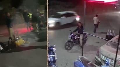 पुलिसवाले की शर्मनाक हरकत CCTV कैमरे में कैद, बाद में बोला-गलती हो गई...मैं शराब के नशे में था