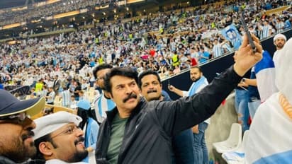 ​ഗോളടിച്ച് കയറി അർജന്റീന; ​ഗ്യാലറിയിൽ നിന്നും മമ്മൂട്ടിയുടെ ക്ലിക്ക് !