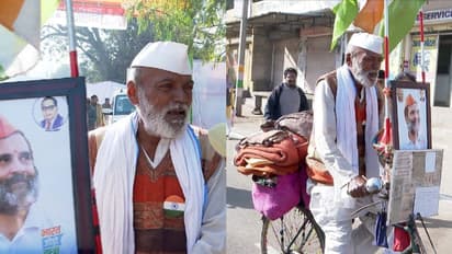 'രാജ്യത്തെ ഒന്നിപ്പിക്കാനാണീ യാത്ര'; ഭാരത് ജോഡോ യാത്രയ്ക്കൊപ്പം സൈക്കിളുമായി 60 വയസുകാരന്